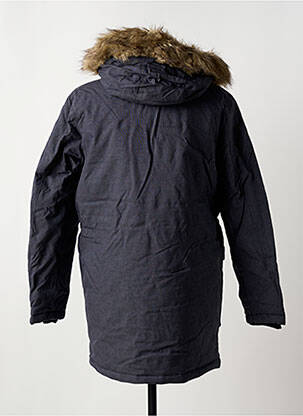 Parka bordo apdailos rankogaliai su gobtuvu mėlyna JACK & JONES vyras