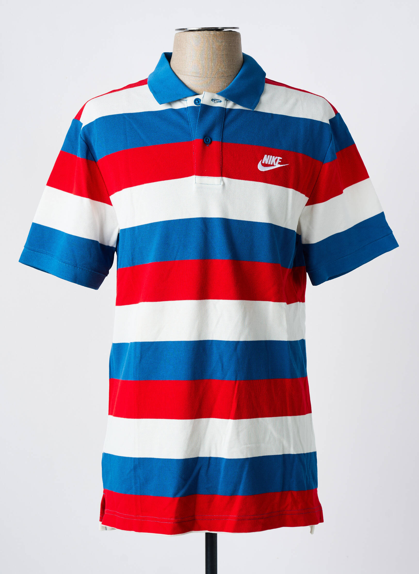 Polo tiesi kirpimas trumpas rankovės mėlyna NIKE vyras