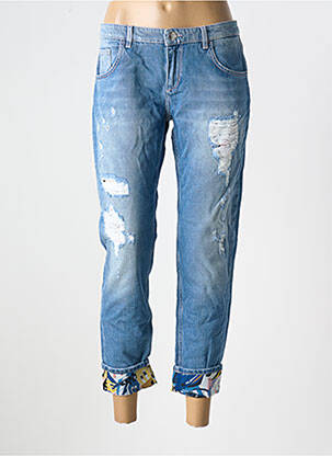 Boyfriend džinsai maža dydžio maža dydžio mėlyna TRUSSARDI JEANS moteris