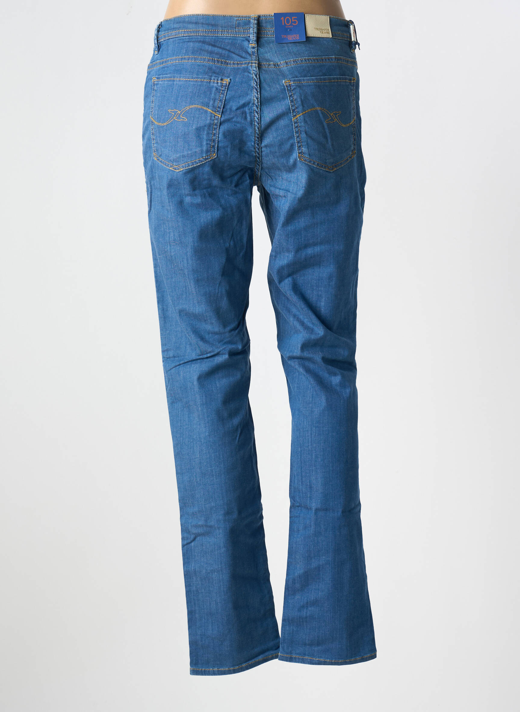 Lieknos džinsai tamprumas normala dydis mėlyna TRUSSARDI JEANS moteris