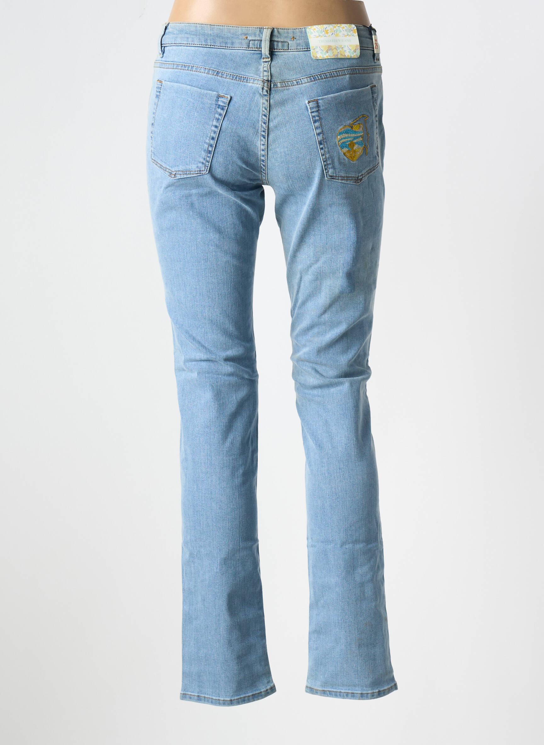 Lieknos džinsai tamprumas normala dydis mėlyna TRUSSARDI JEANS moteris