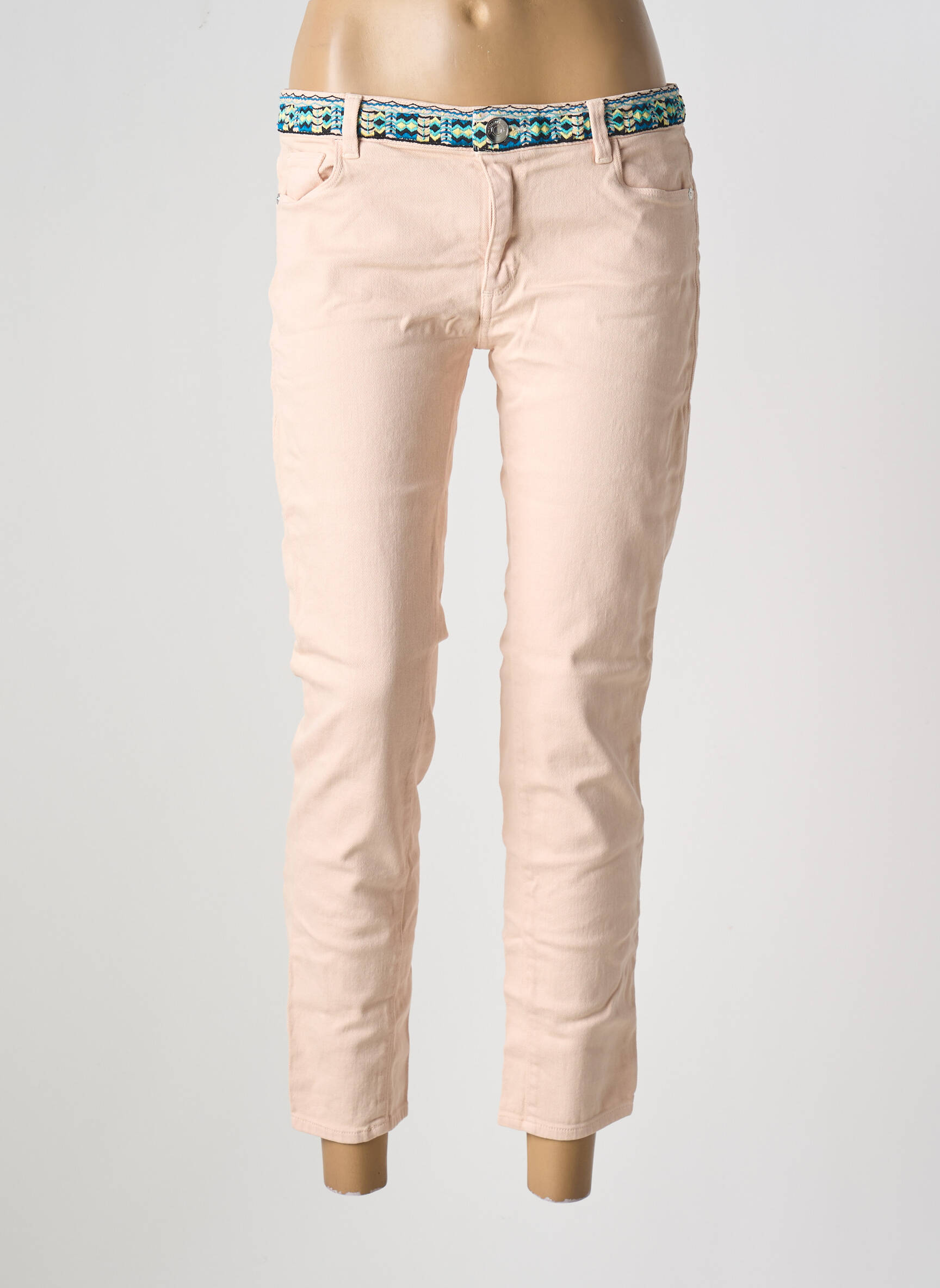 Lieknos džinsai maža dydžio maža dydžio rožinė TRUSSARDI JEANS moteris