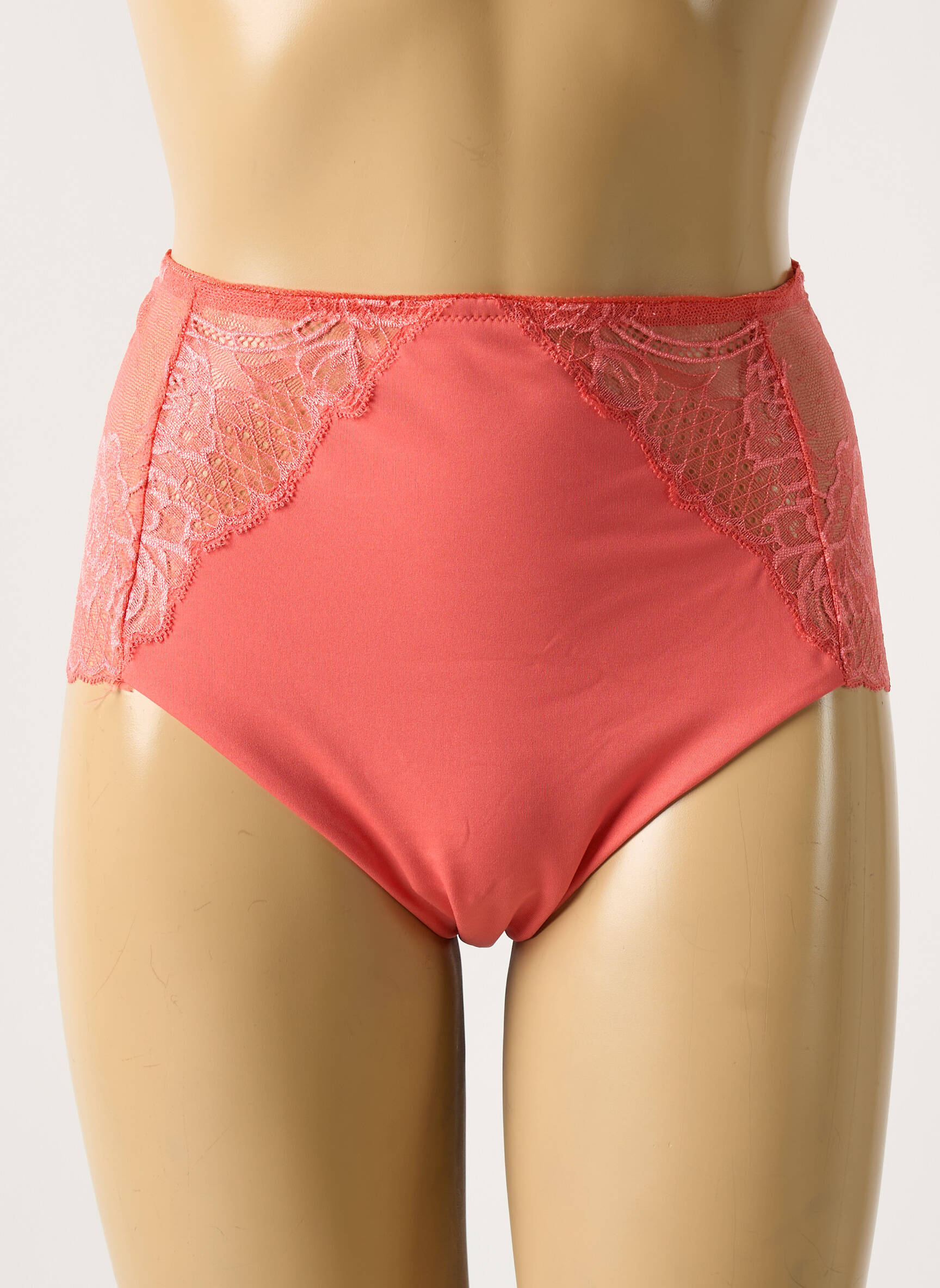 Aukšta kelnaitė satino efektas oranžinė FLORALE BY TRIUMPH moteris