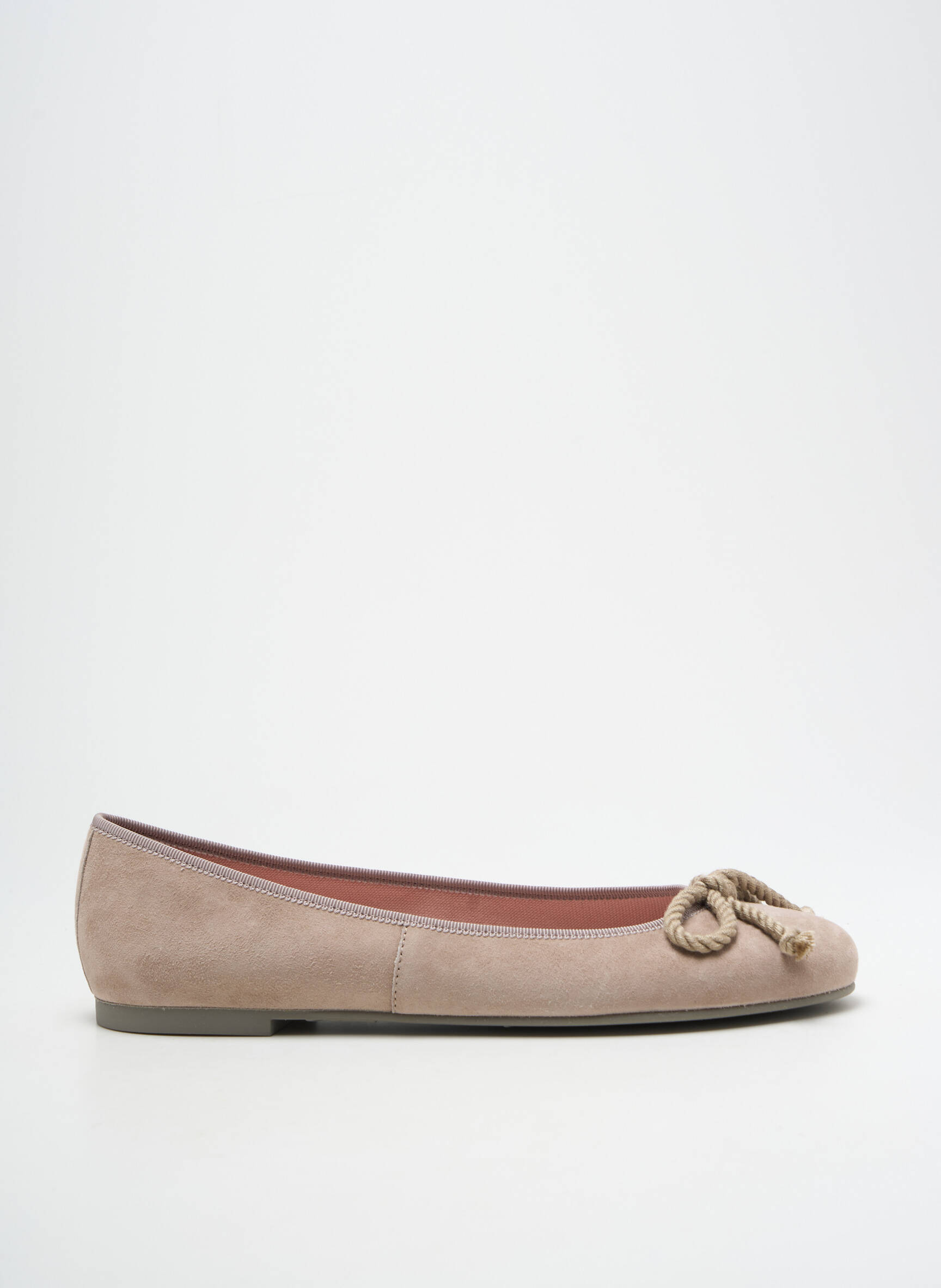 Balerinos apvalus mygtukas plokščias kulnas iki 3 cm bežinis PRETTY BALLERINAS moteris