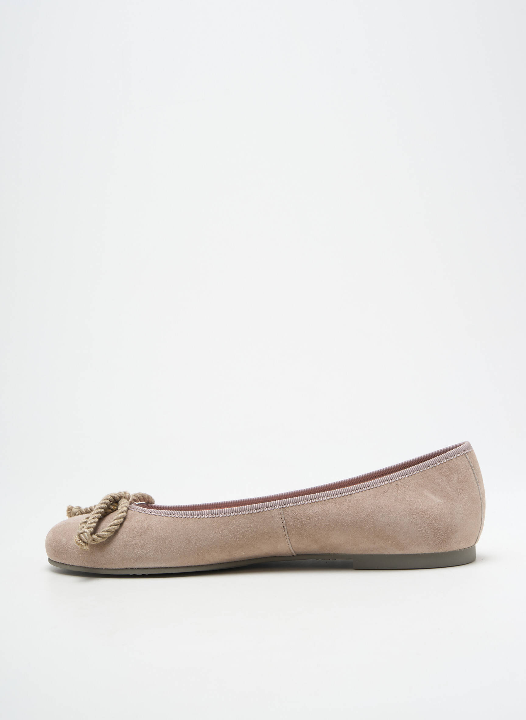 Balerinos apvalus mygtukas plokščias kulnas iki 3 cm bežinis PRETTY BALLERINAS moteris