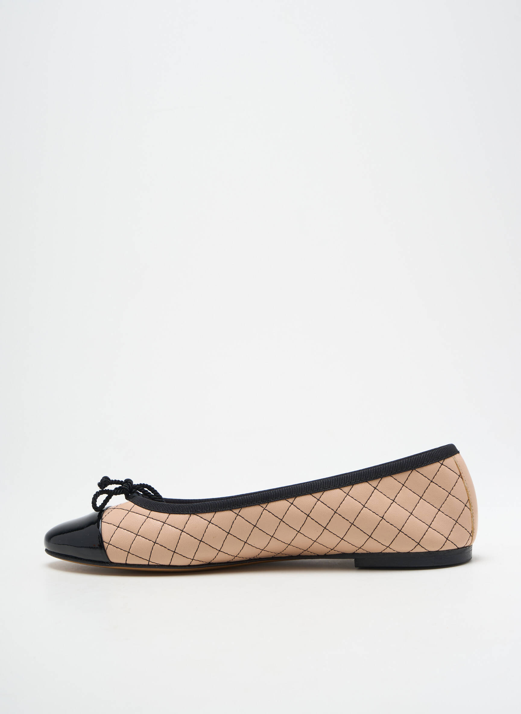 Balerinos lygus medžiaga plokščias kulnas iki 3 cm bežinis PRETTY BALLERINAS moteris