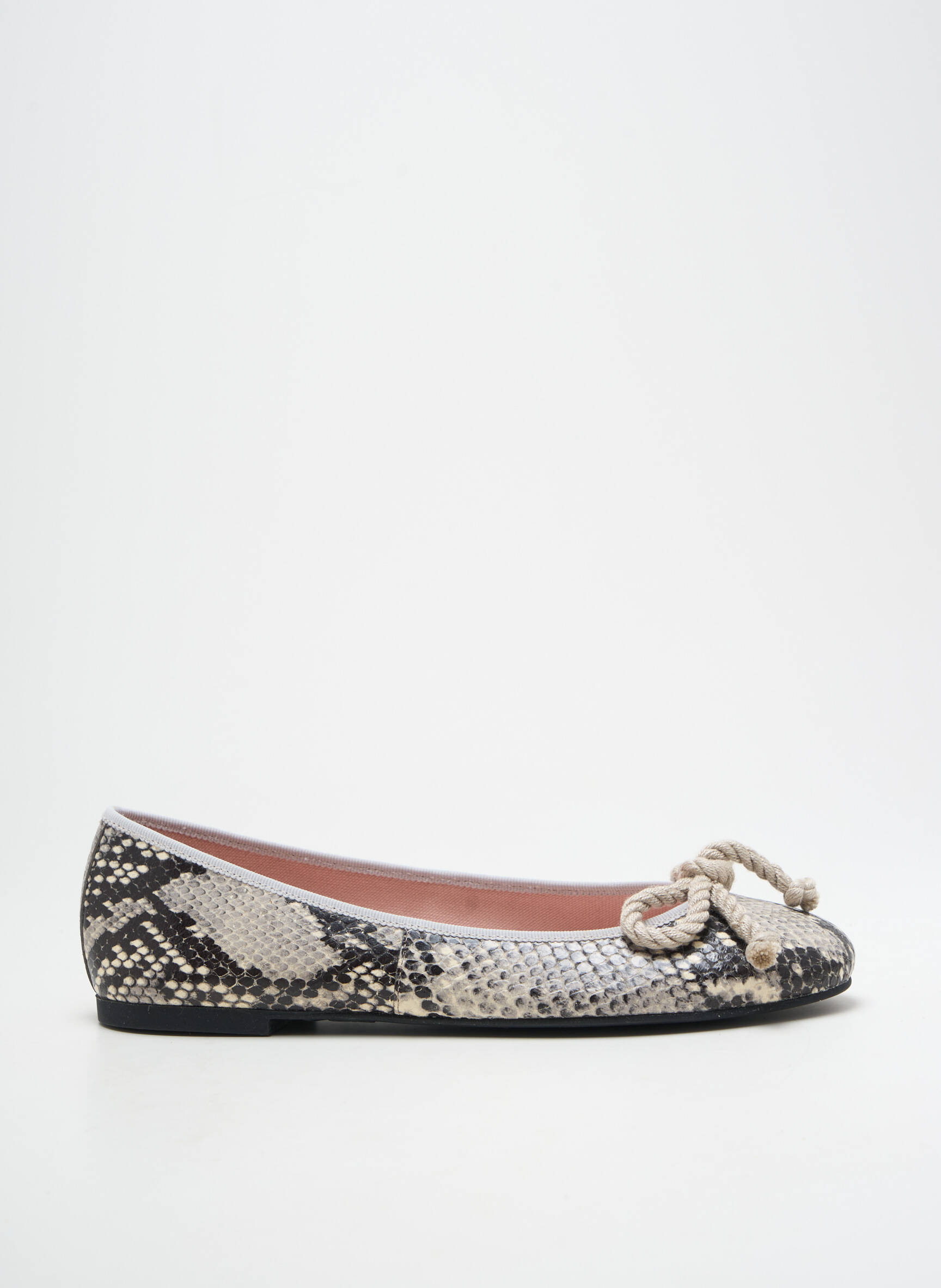 Balerinos satino audinys plokščias kulnas iki 3 cm pilka PRETTY BALLERINAS moteris