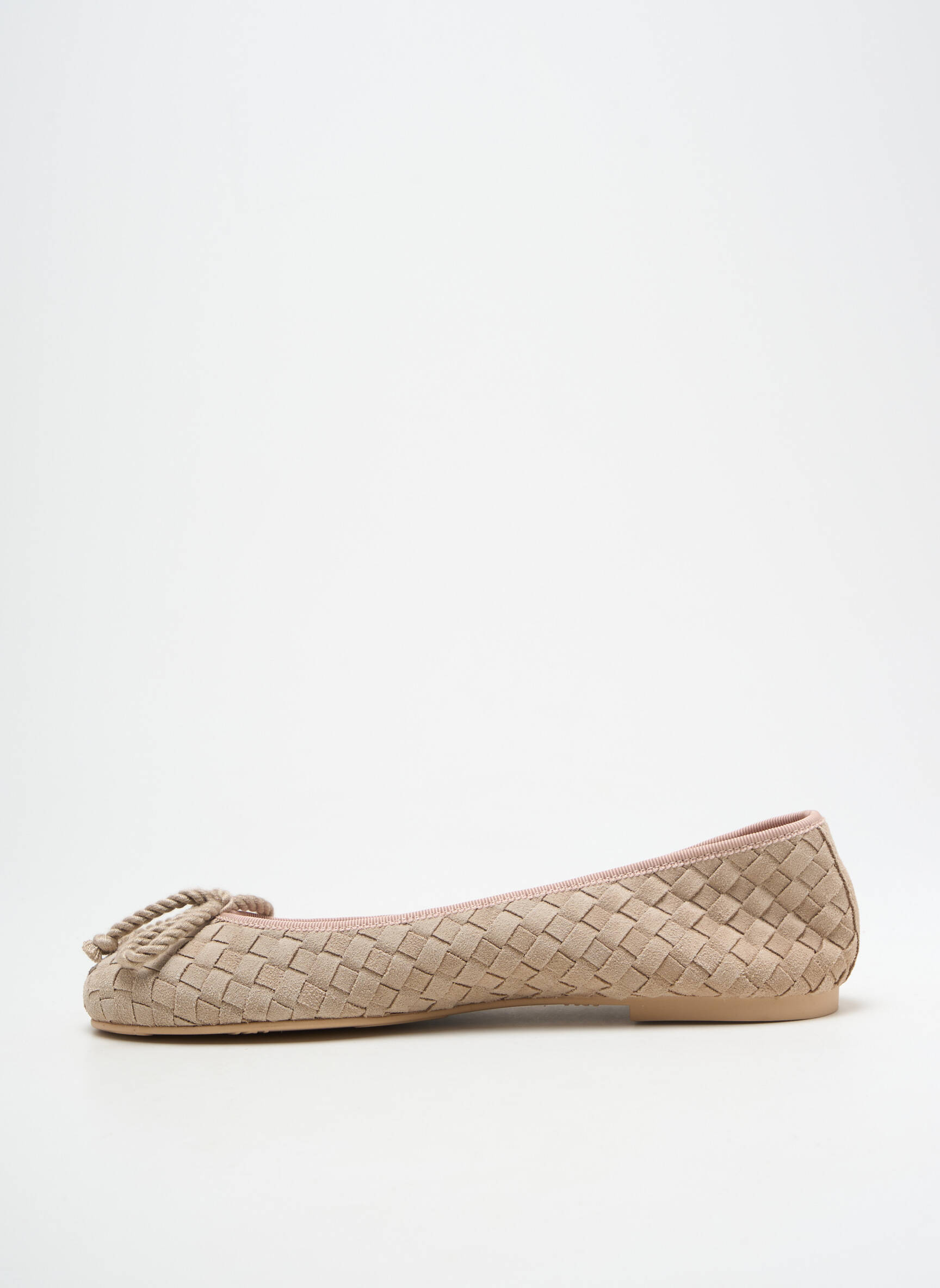 Balerinos apvalus mygtukas plokščias kulnas iki 3 cm bežinis PRETTY BALLERINAS moteris
