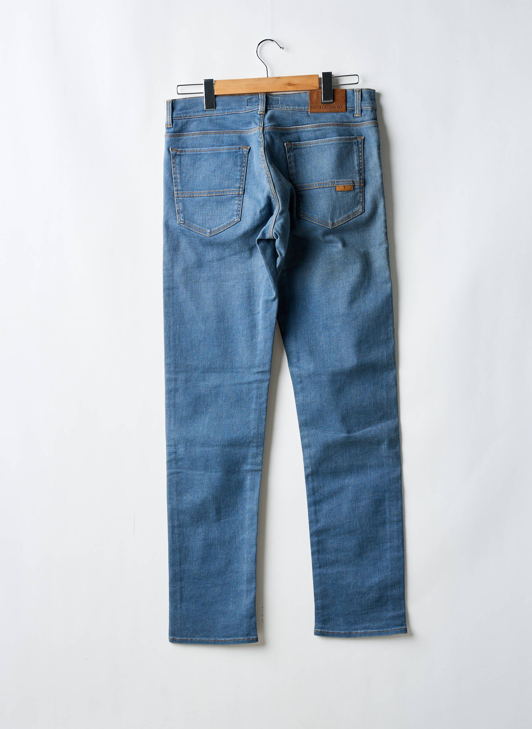 Tiesios kirpimo džinsai tamprumas normala dydis mėlyna TRUSSARDI JEANS vyras