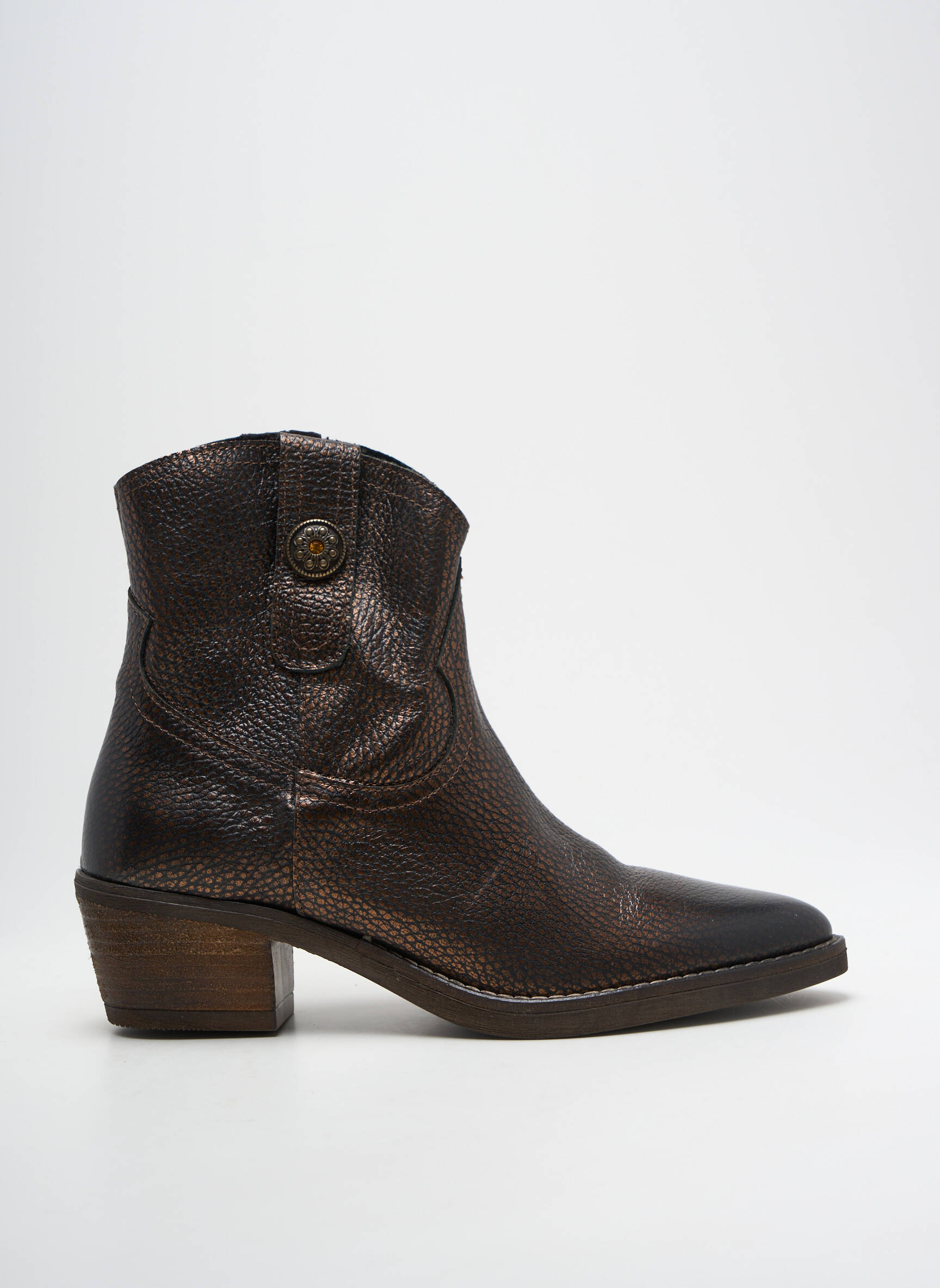 Batai/botai lygus audinys kulnas nuo 4 iki 6 cm rudas REDSKINS moteris