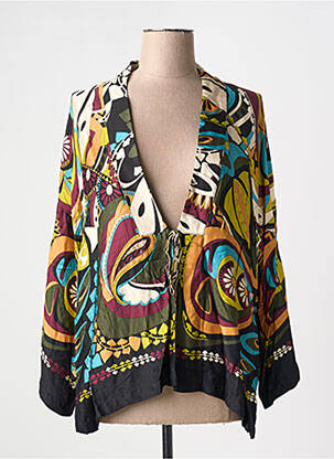 Kimono striukė col v juodas LAUREN VIDAL moteris