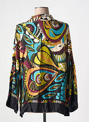 Kimono striukė col v juodas LAUREN VIDAL moteris