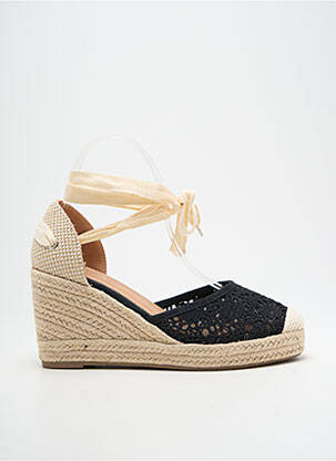 Espadrilės amortizuojančios pado tipas kulnas nuo 7 iki 9 cm juodas IDEAL SHOES moteris