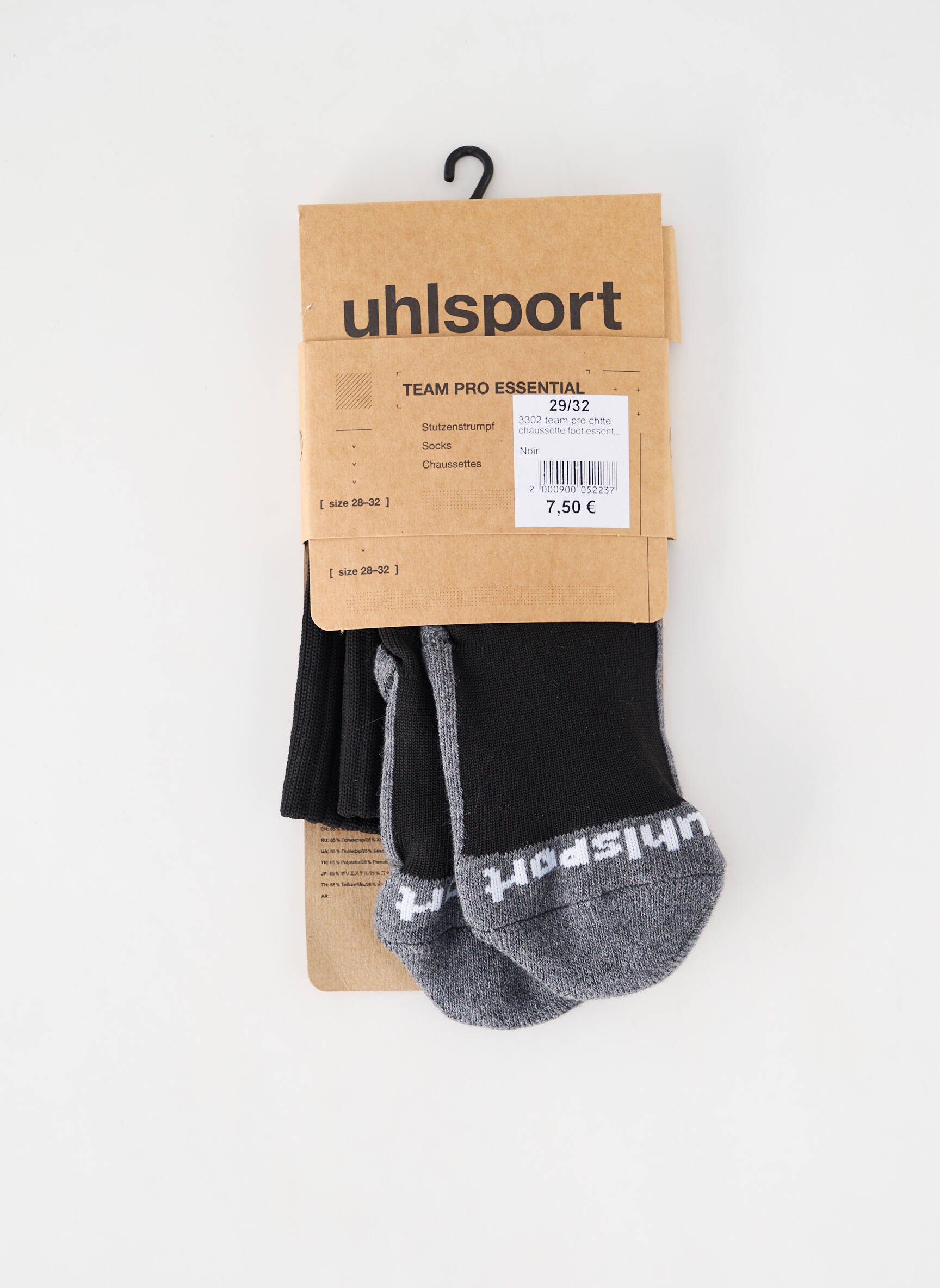 Kojinės tamprumas juodas UHLSPORT vaikas