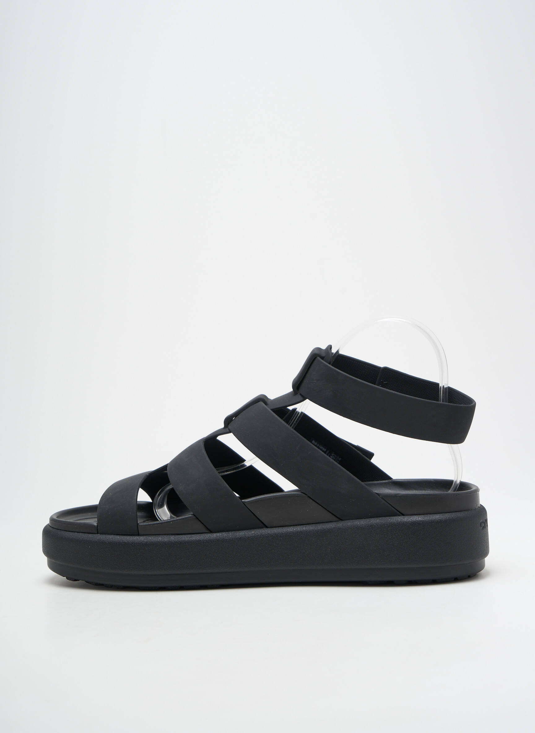 Sandalai/nu pėdos satino audinys kulnas nuo 4 iki 6 cm juodas CROCS moteris