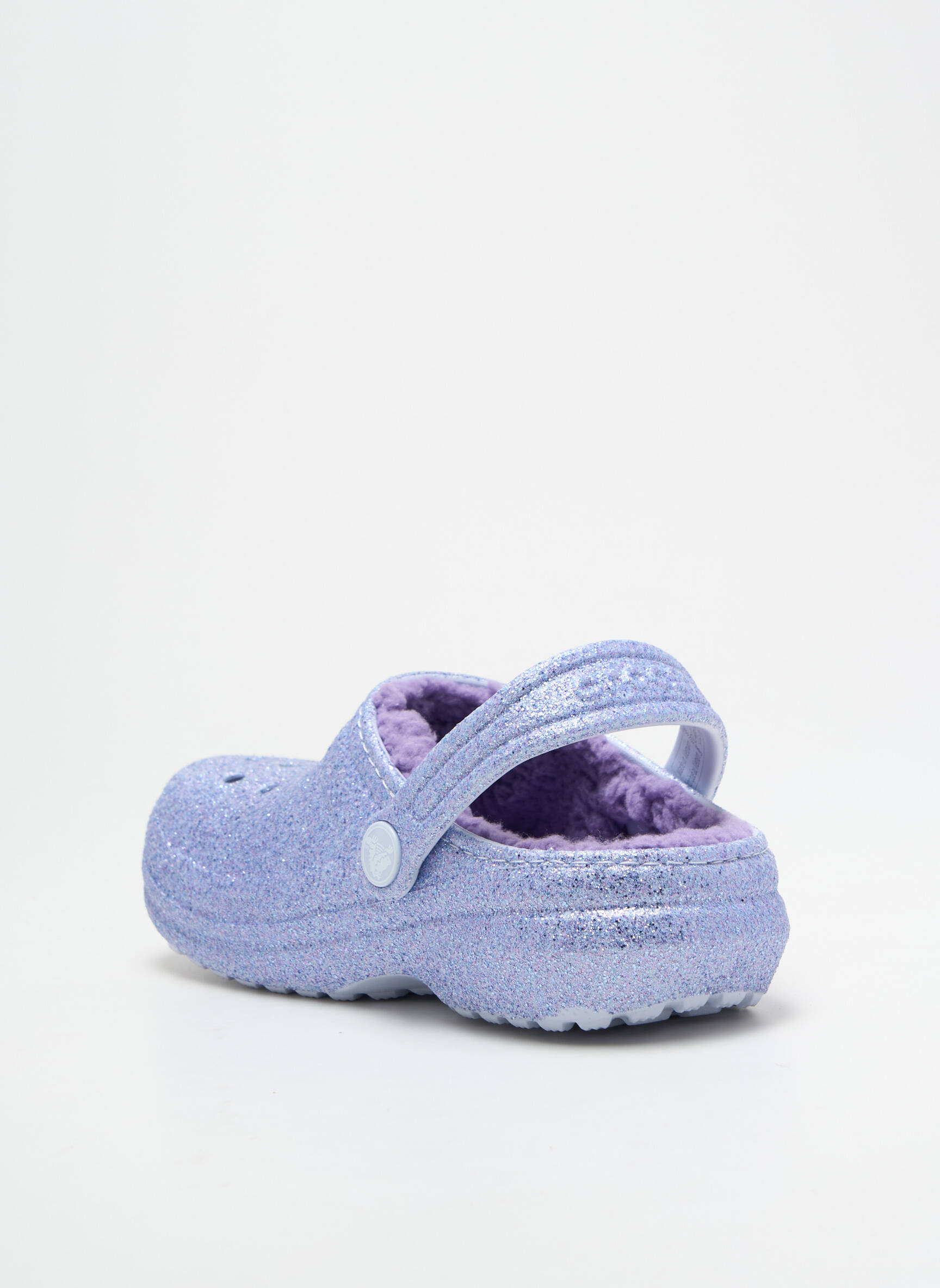 Mule/sabotai apvalus mygtukas apvalus mygtukas violetinis CROCS mergina