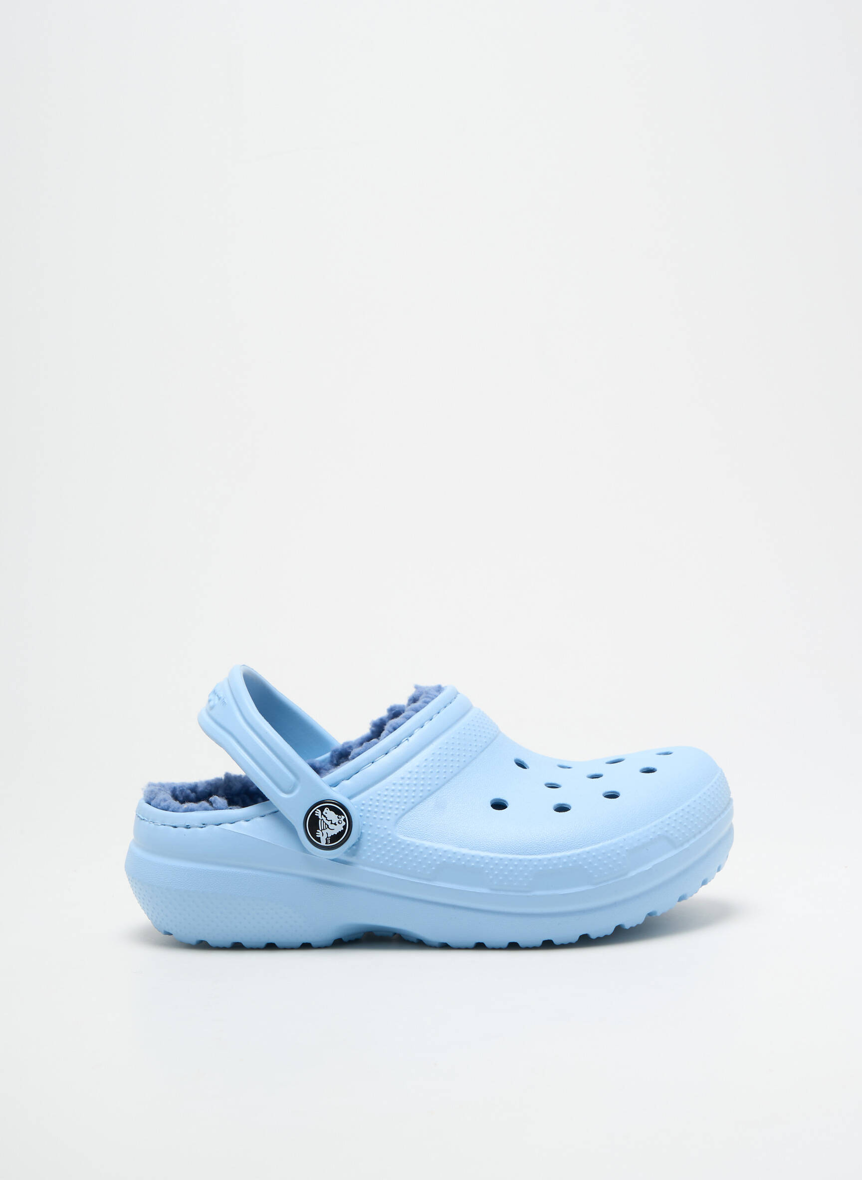 Mule/sabotai apvalus mygtukas apvalus mygtukas mėlyna CROCS vaikas