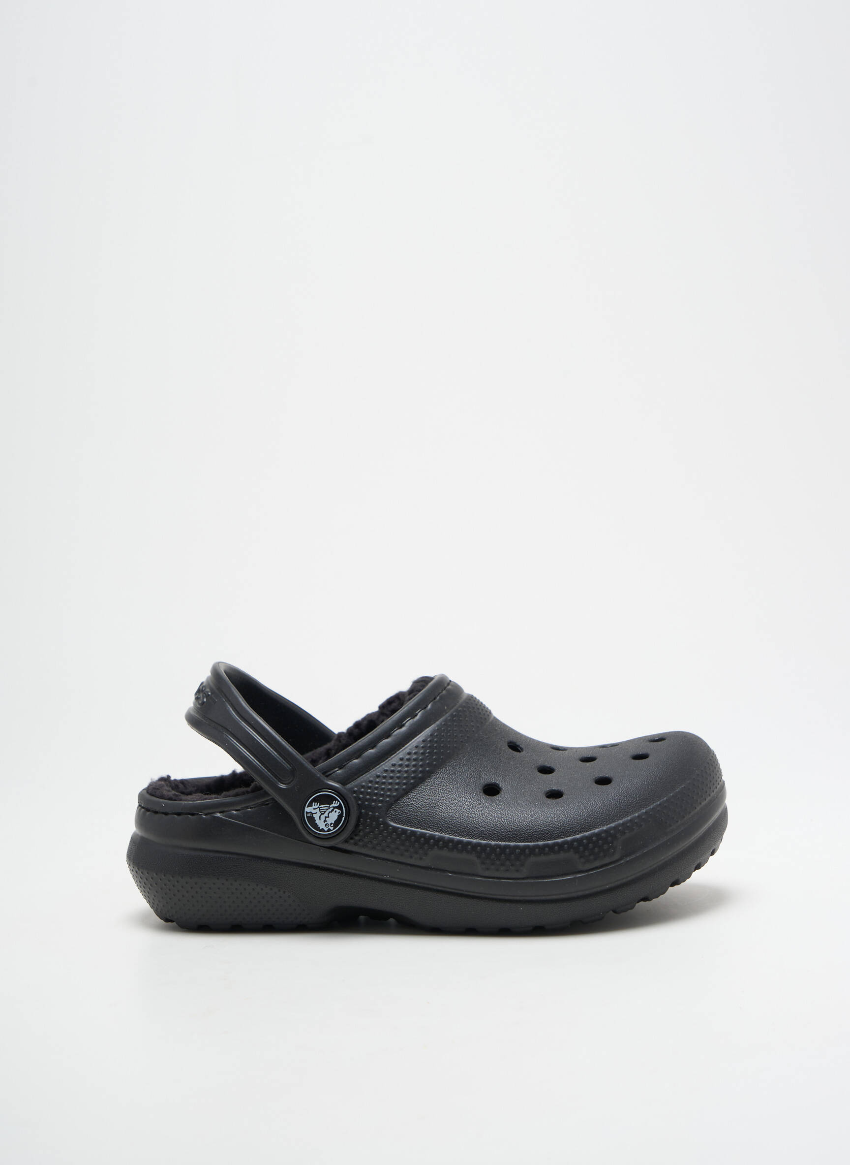 Mule/sabotai apvalus mygtukas apvalus mygtukas juodas CROCS vaikas