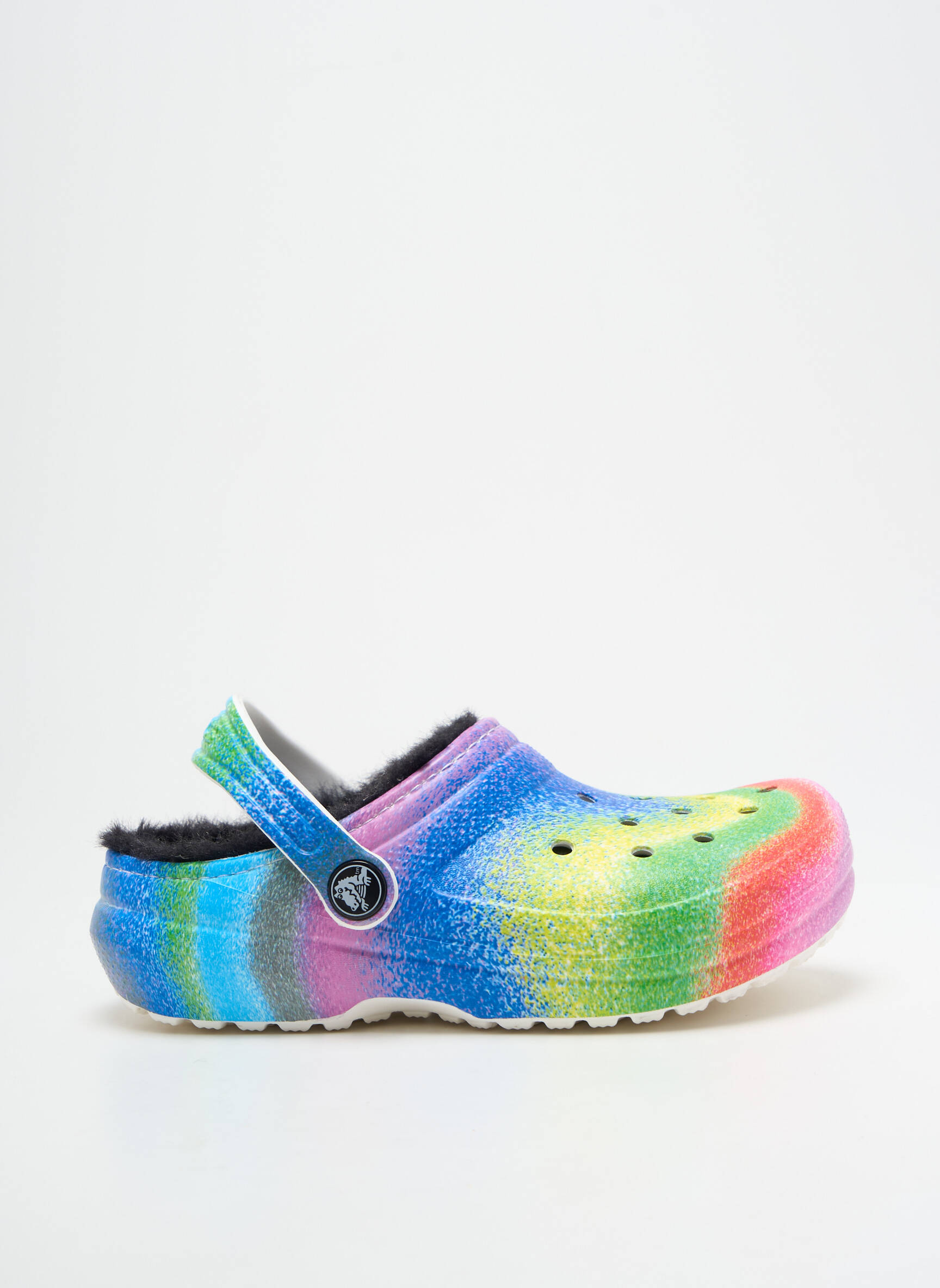 Mule/sabotai apvalus mygtukas apvalus mygtukas rožinė CROCS mergina