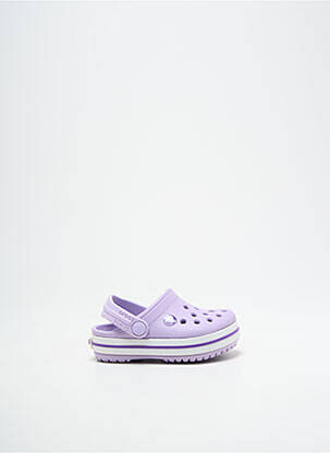 Mule/sabotai apvalus mygtukas apvalus mygtukas violetinis CROCS mergina