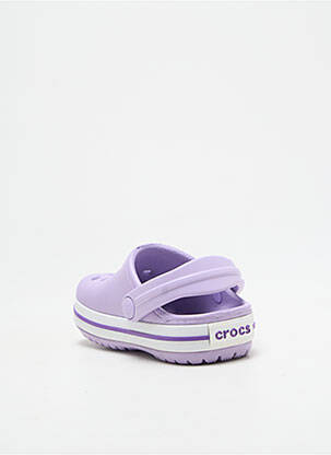 Mule/sabotai apvalus mygtukas apvalus mygtukas violetinis CROCS mergina
