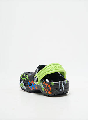 Mule/sabotai apvalus mygtukas apvalus mygtukas juodas CROCS berniukas