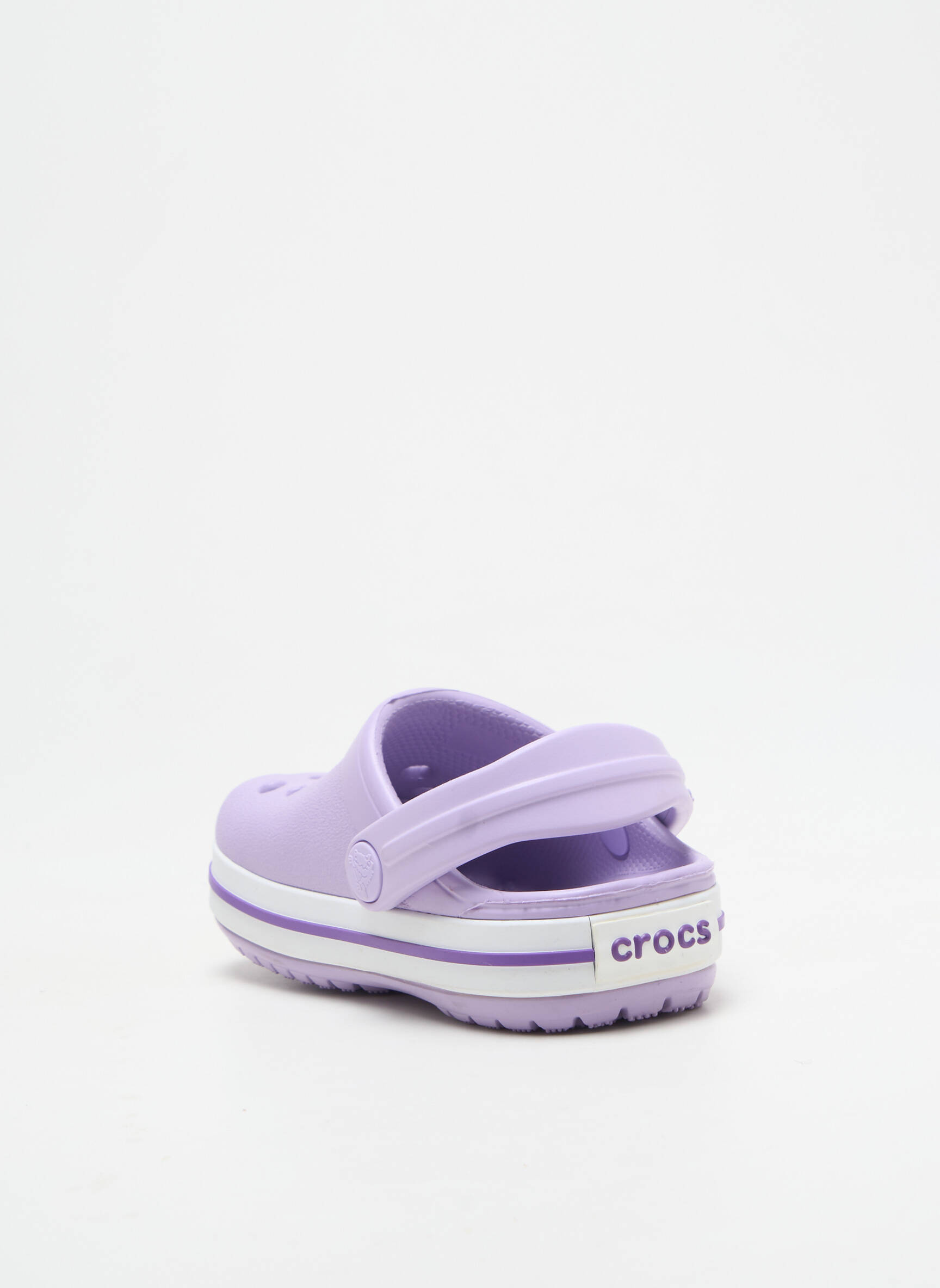 Mule/sabotai apvalus mygtukas apvalus mygtukas violetinis CROCS mergina