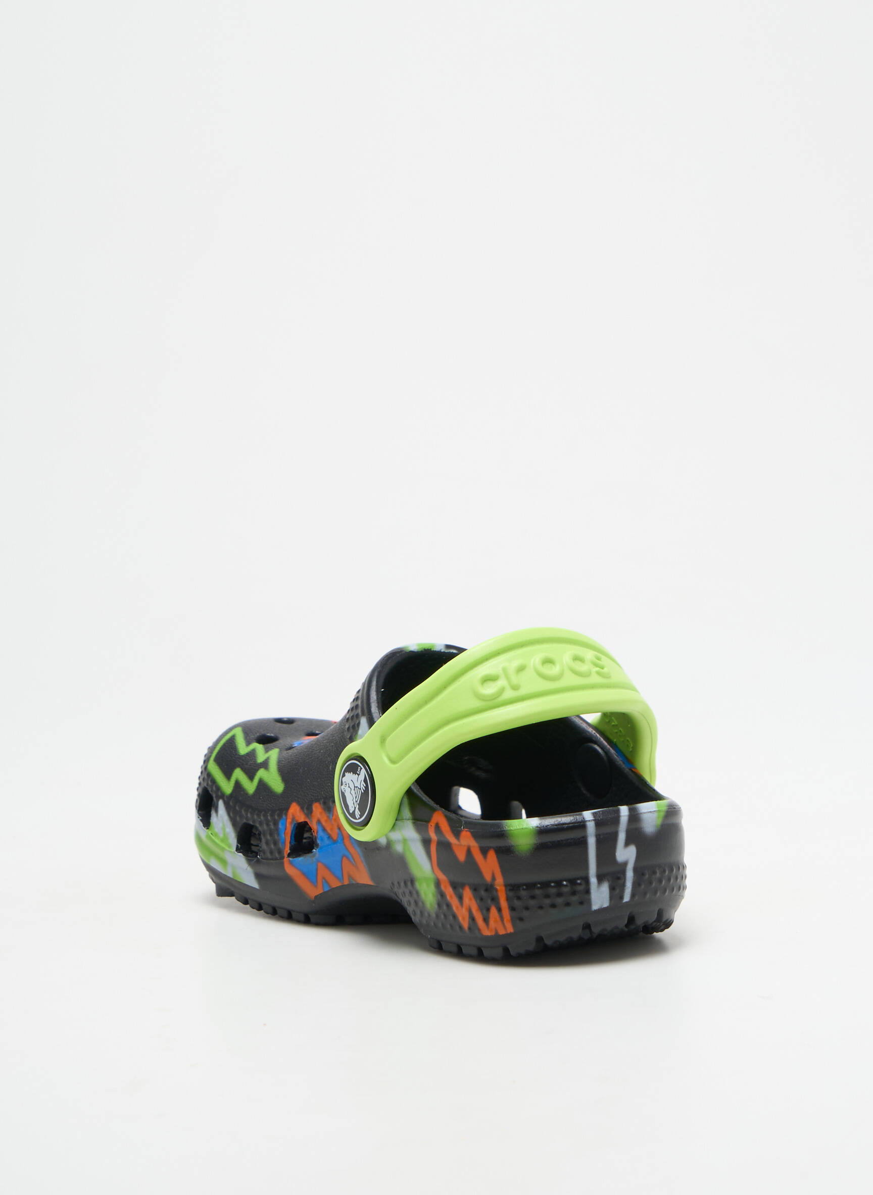 Mule/sabotai apvalus mygtukas apvalus mygtukas juodas CROCS berniukas