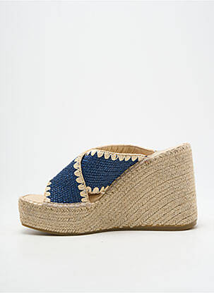 Espadrilės atvira pabaiga kulnas nuo 7 iki 9 cm mėlyna VIDORRETA moteris