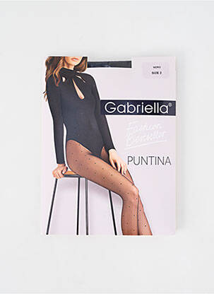 Kojinės taškinis raštas juodas GABRIELLA moteris