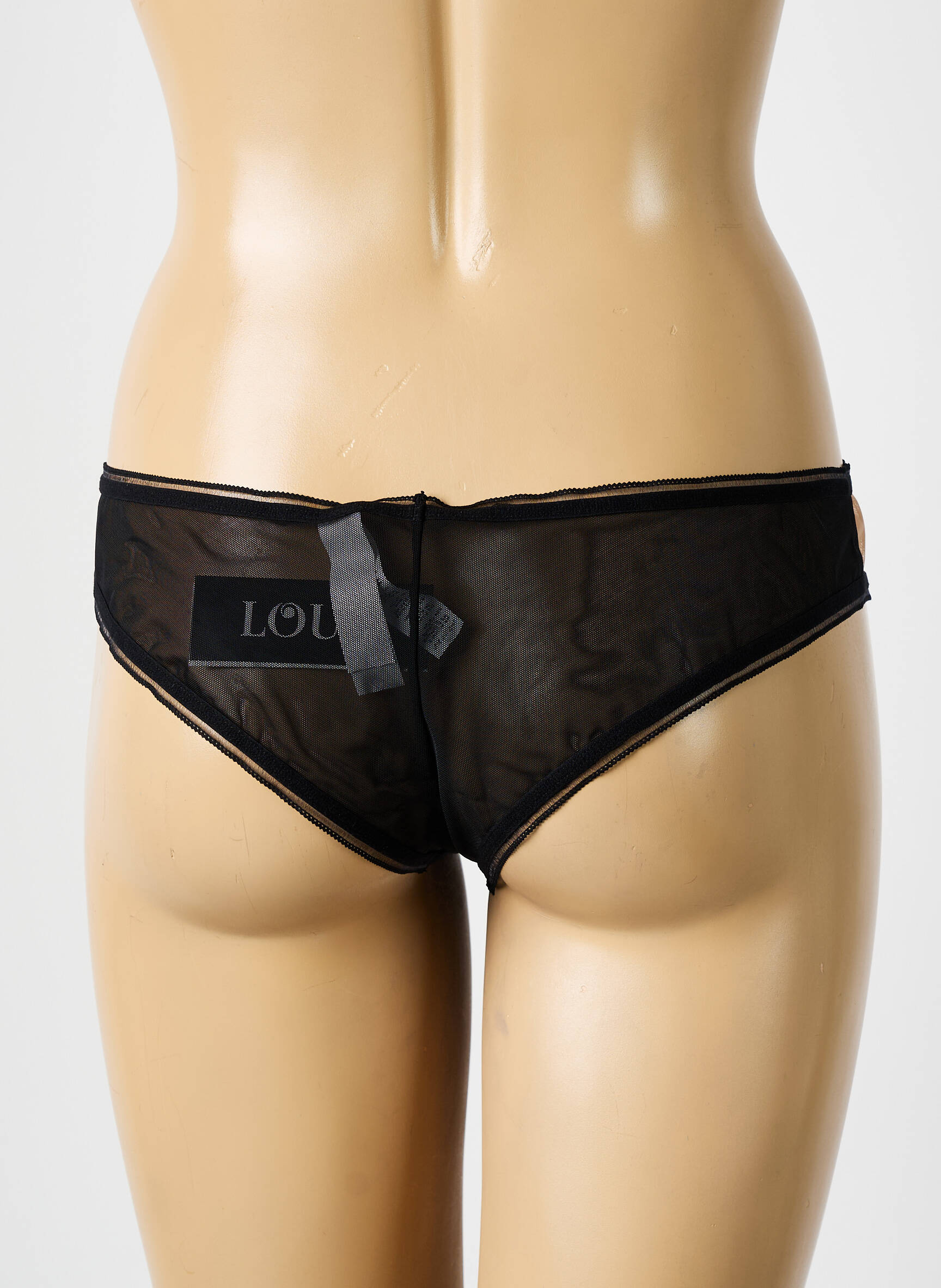 Tanga tamprumas juodas LOU moteris