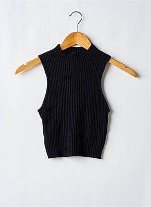 Megztinis tamprumas be rankų juodas DIVIDED H&M moteris