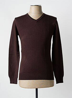 Megztinis col v ilgos rankovės rudas Y.TWO KNIT vyras