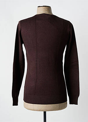 Megztinis col v ilgos rankovės rudas Y.TWO KNIT vyras