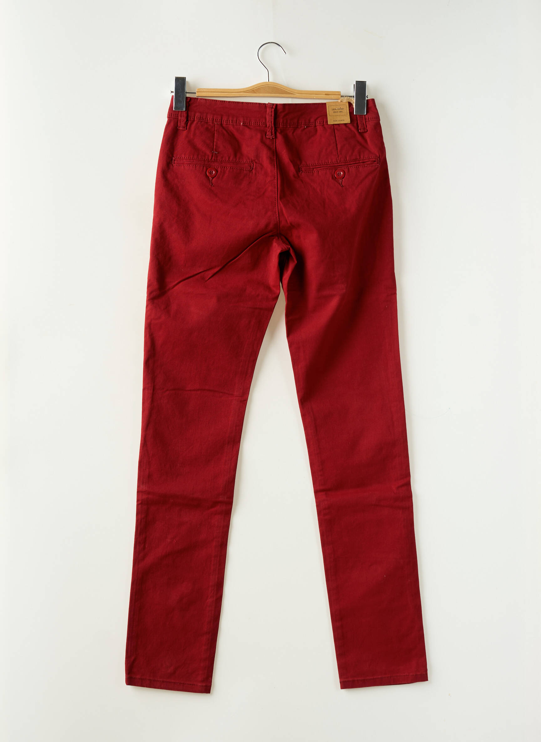 Chino kelnė tamprumas normala dydis raudona LEEYO JEANS vyras