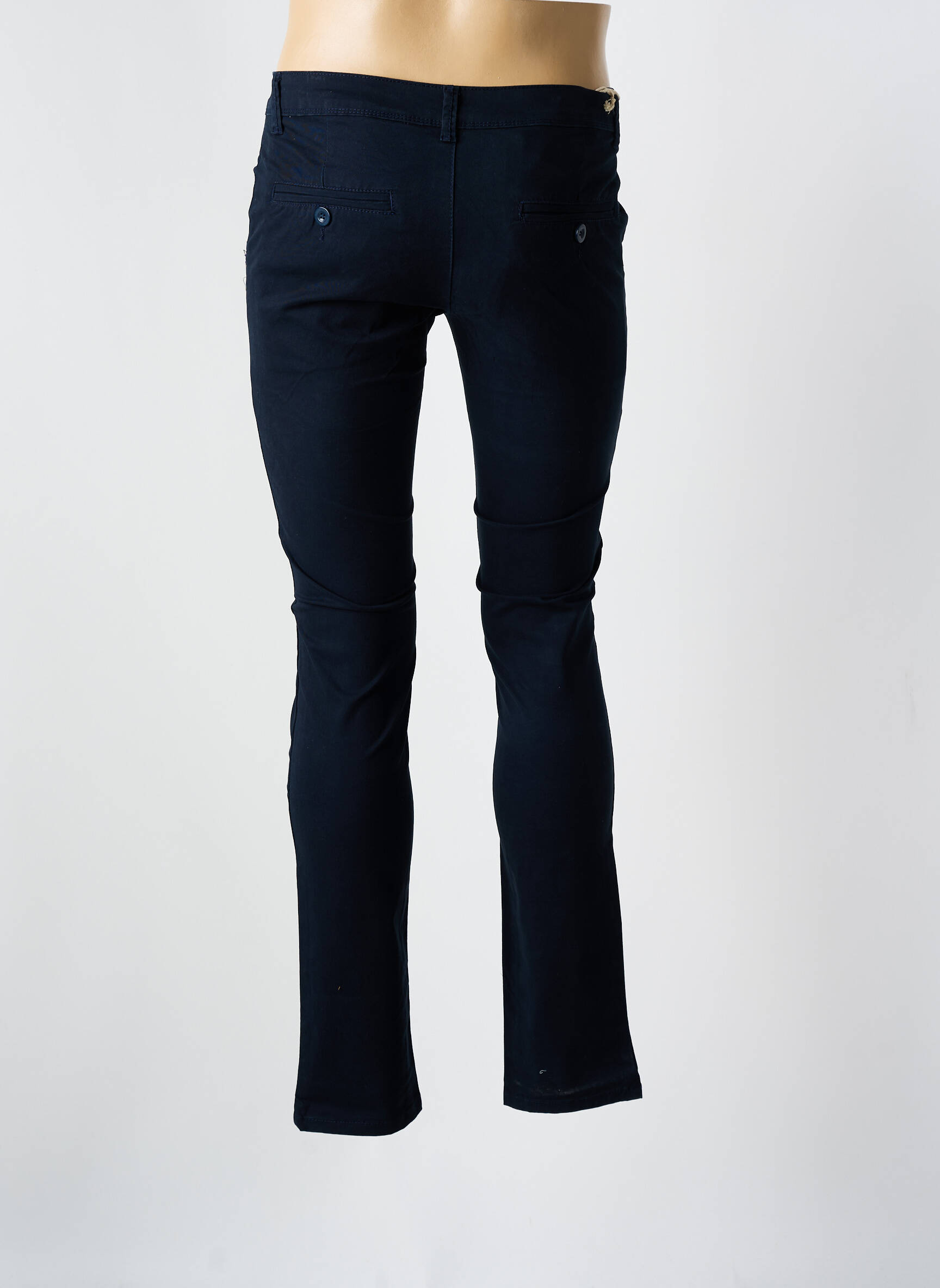 Chino kelnė popelinos audinys, kuris pasižymi lygiu ir tankiu paviršiumi. normala dydis mėlyna LEEYO JEANS vyras