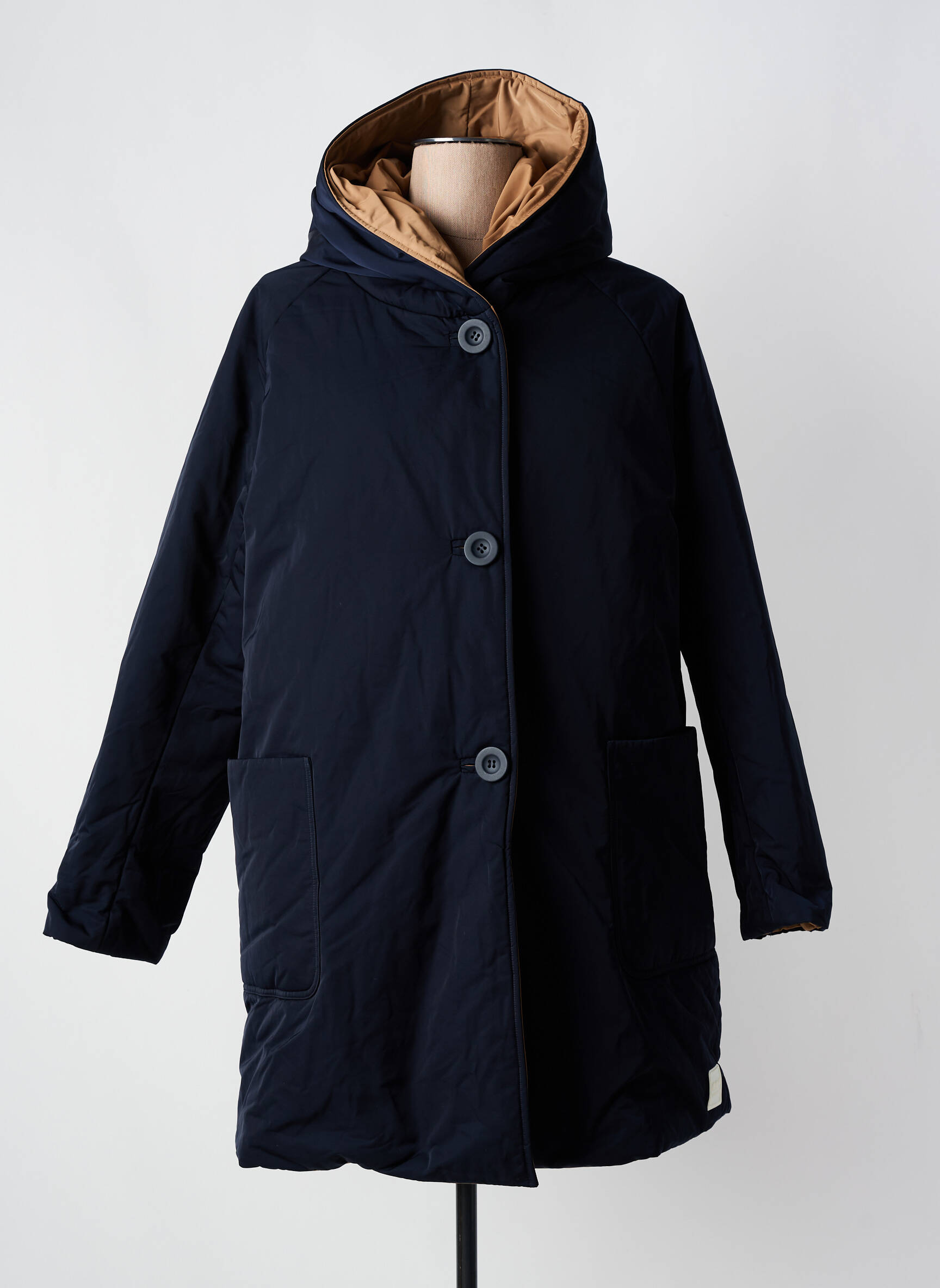 Parka ilgos rankovės su gobtuvu mėlyna OOF WEAR moteris