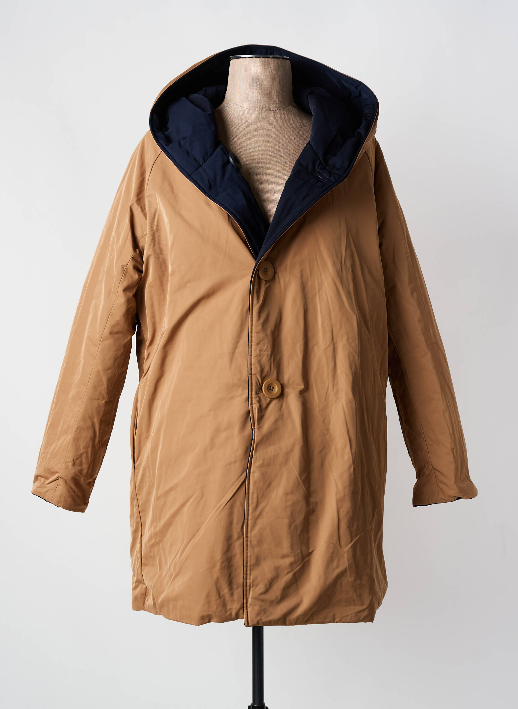 Parka ilgos rankovės su gobtuvu mėlyna OOF WEAR moteris