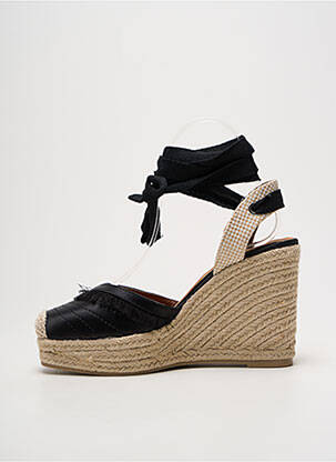 Espadrilės satino audinys 10 cm ir daugiau aukštakulniai juodas MARIAMARE moteris