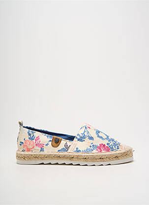 Espadrilės apvalus mygtukas plokščias kulnas iki 3 cm bežinis REFRESH moteris