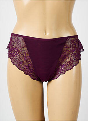 Tanga satino efektas violetinis ELOMI moteris