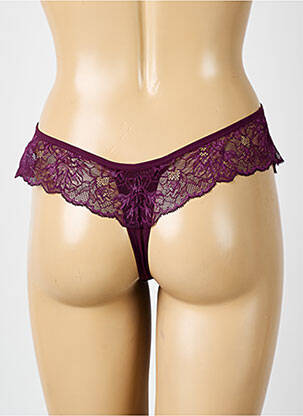 Tanga satino efektas violetinis ELOMI moteris