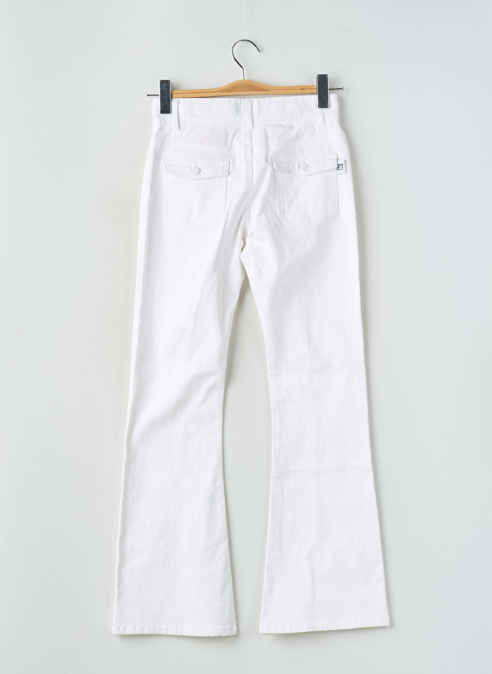 Bootcut džinsai tamprumas reguliuojamo dydžio baltas BOBOLI mergina