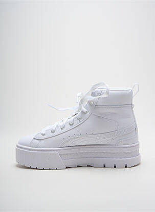 Bėgimo bateliai platforma kulnas nuo 4 iki 6 cm baltas PUMA moteris