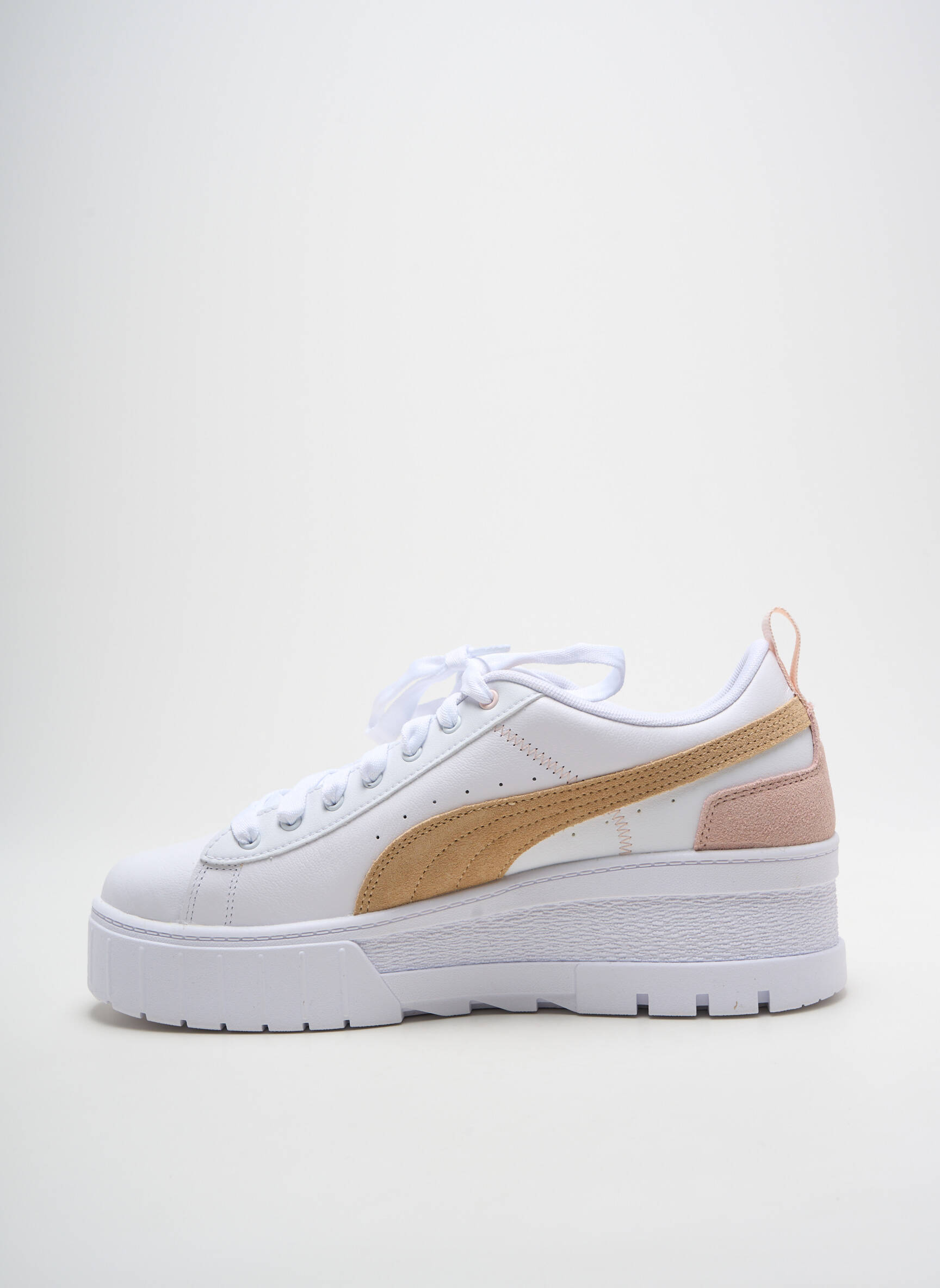 Bėgimo bateliai kompensuotas kulnas kulnas nuo 4 iki 6 cm baltas PUMA moteris
