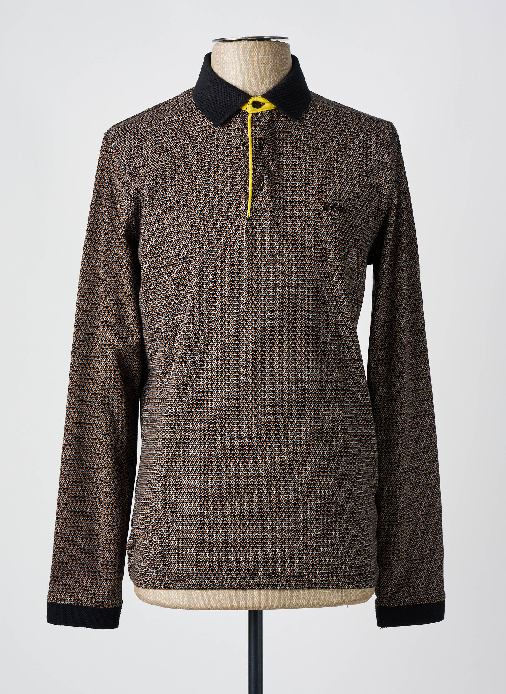 Polo ilgos rankovės ilgos rankovės juodas LEE COOPER vyras