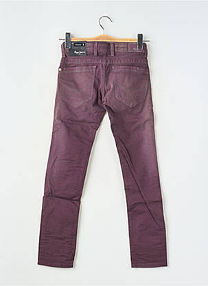 Lieknos kelnės uždarymas su užtrauktuku po mygtuku uždengimu violetinis PEPE JEANS mergina