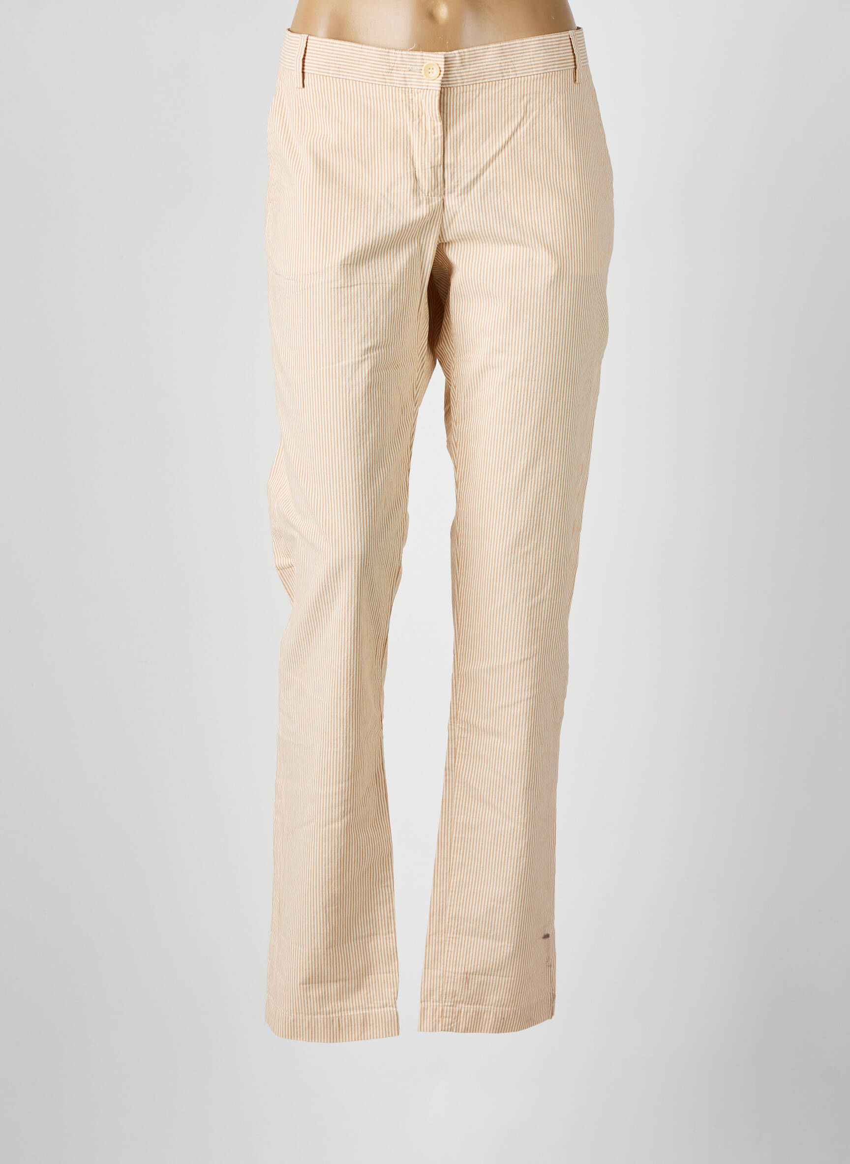 Chino kelnė popelinos audinys, kuris pasižymi lygiu ir tankiu paviršiumi. normala dydis bežinis HARTFORD moteris