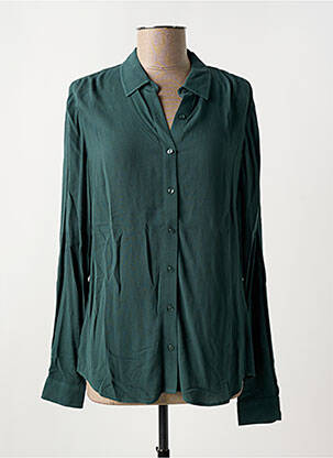 Moteriškas marškinys centrinė iškirptė ilgos rankovės žalias ZILCH moteris