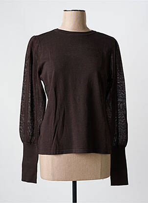 Megztinis tamprumas ilgos rankovės rudas YAYA moteris